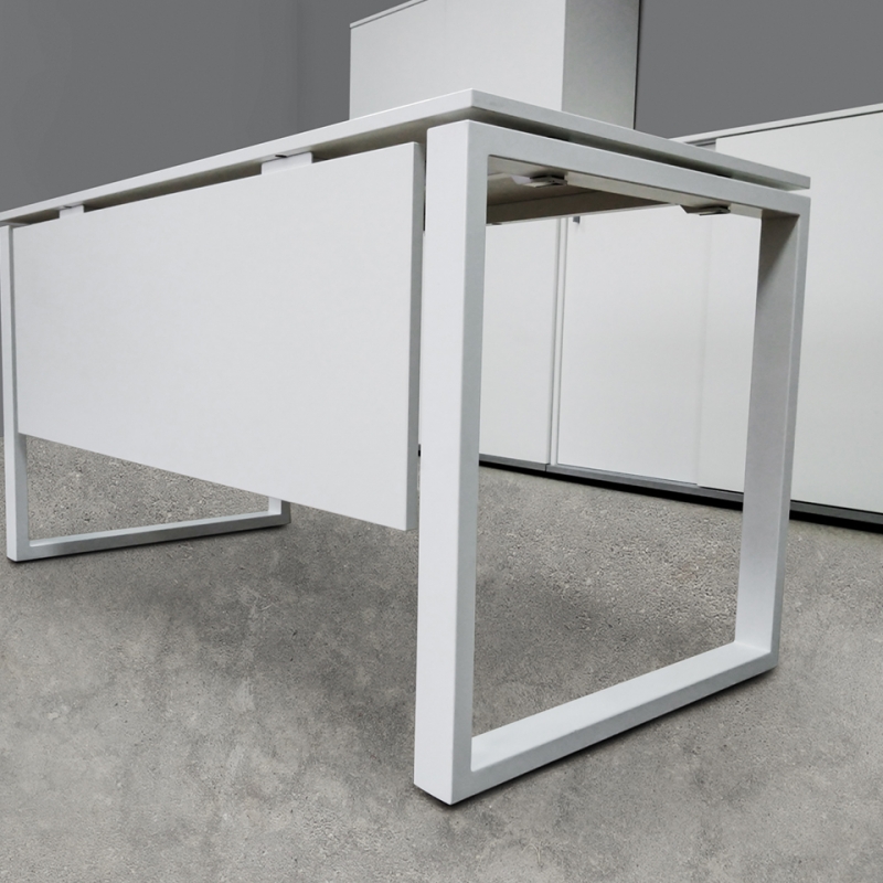 Стильний комп'ютерний стіл білий 140х75х70 kqd-1470  | Фото - 2