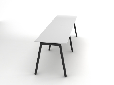 Сучасний офісний стіл 280х75х70 на два робочих місця на металевих ніжках rd-2870