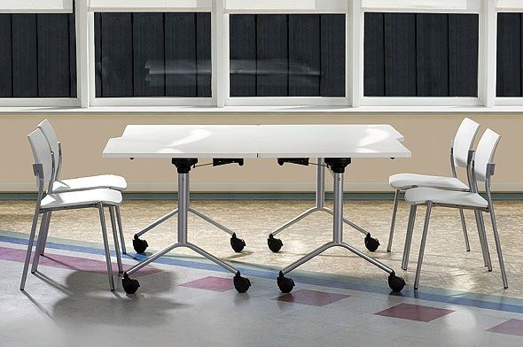 Мобільний складний стіл для переговорів 160х75х80 | Фото - 0