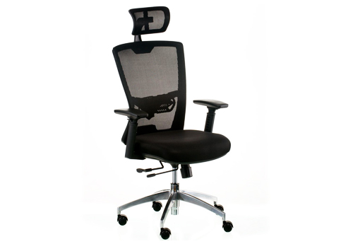 Крісло down black з підголовником | Фото - 0