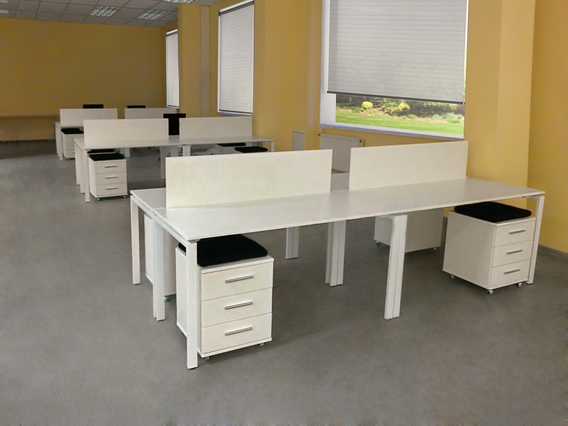 Стіл офісний 160х75х70 на металевих ніжках kd-1670 | Фото - 6