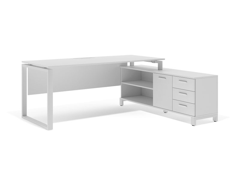 Стіл керівника з тумбою 180х75х160 kqdr-1880 | Фото - 1