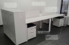 белый офисный стол для персонала 140х75х70 kd-1470  | Фото - 4