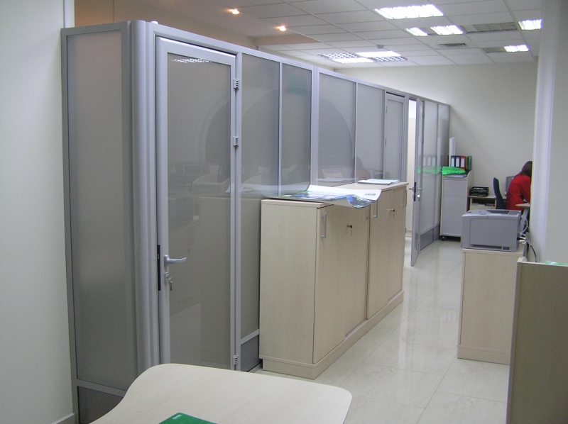 Офисная алюминиевая перегородка | Фото - 3
