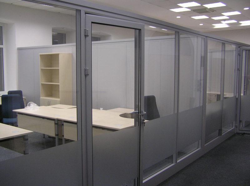 Офисная алюминиевая перегородка | Фото - 4