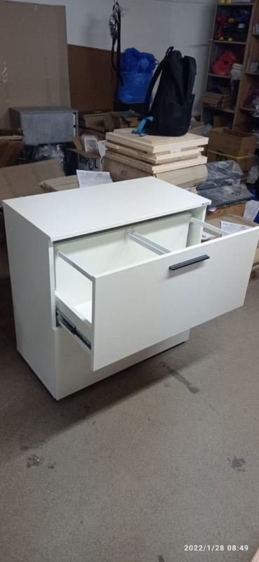 Тумба 80х80х42 на 2 файлових ящика офісна арт. Ur-222f | Фото - 3