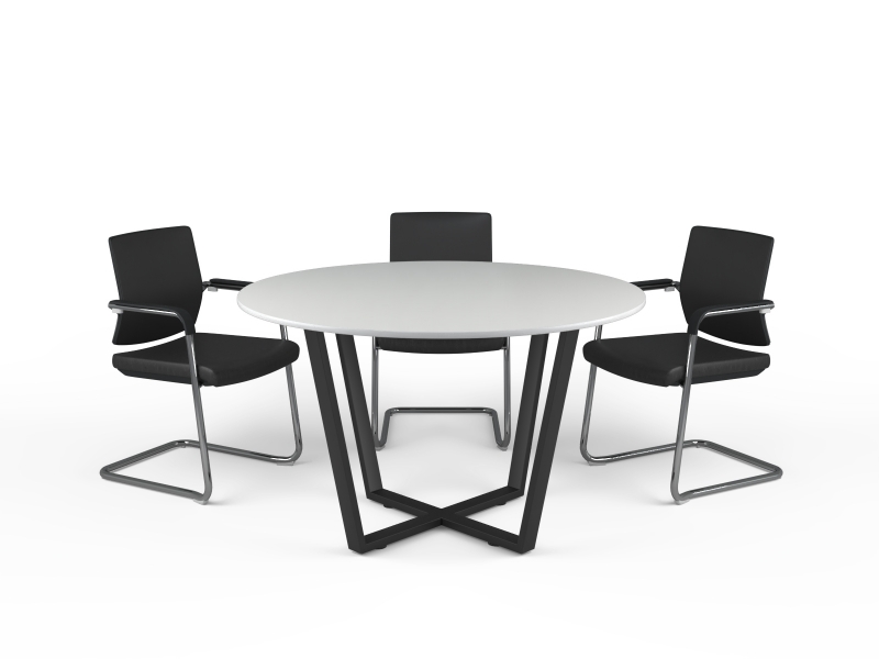 Стіл для переговорів 130х75х130 круглий  kdm-130 | Фото - 0