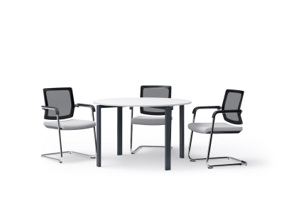 Стіл для переговорів 120х75х120 круглий  kdm-120