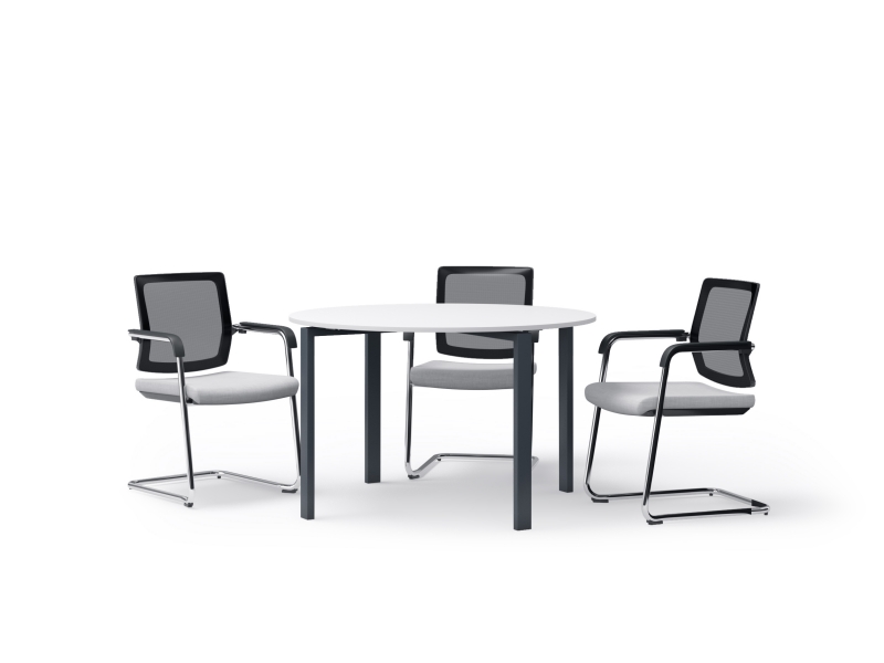 Стіл для переговорів 120х75х120 круглий  kdm-120 | Фото - 0