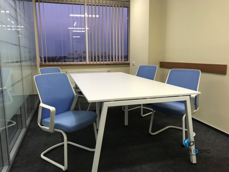 Стол офисный для переговоров в белом цвете 260х75х120 rdm-2612 на 6-8 человек | Фото - 1