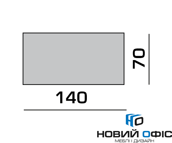 Стіл офісний мобільний 140х75х70 kdr-140 | Фото - 1