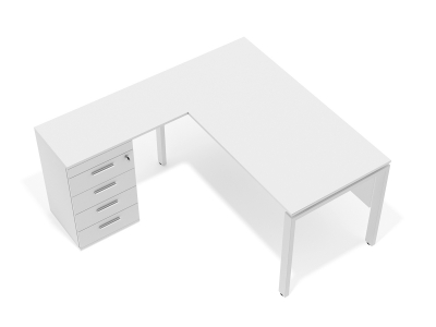 кутовий офісний стіл тумбовий 138х75х150/70x40 kd-14156 L/R