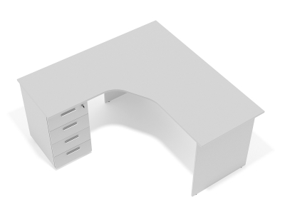 кутовий офісний стіл тумбовий 160х75х157/67 sdk-16157L