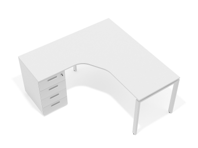 кутовий офісний стіл 140х75х150/70x40 тумбовий kd-14157-L/R