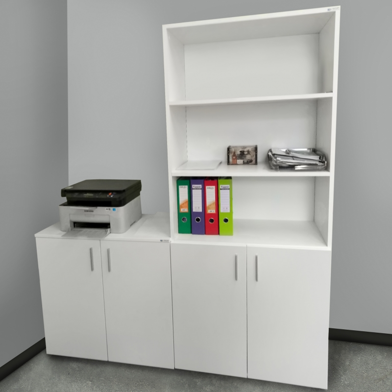 Тумба під принтер офісна на 2 полиці 80х80х42 арт. Ur-222 | Фото - 2