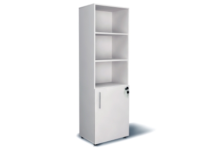 Шкаф для документов на 5 полок узкий(2 полки закрыты фасадом) 60х195х40 арт. Ur-152